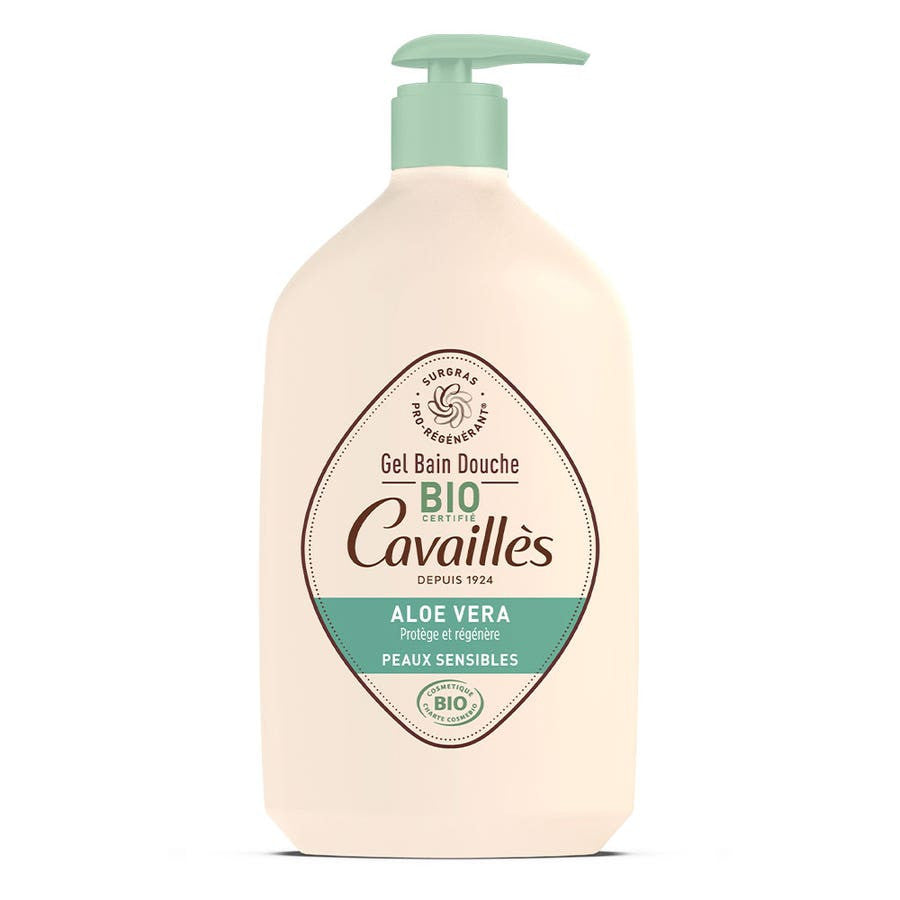 Rog Cavaills Organic Aloe Vera Bath & Shower Gel Sensitive Skin 1L (33,81fl oz)