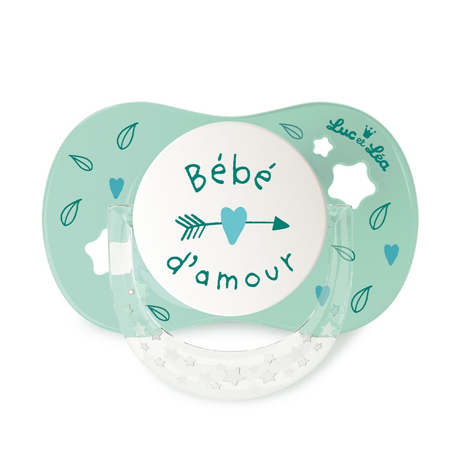 Luc Et Lea Symmetrical Silicone Pacifier From 6 Months J'aime Ma Maman Mon Papa Collection 6 Mois et Plus