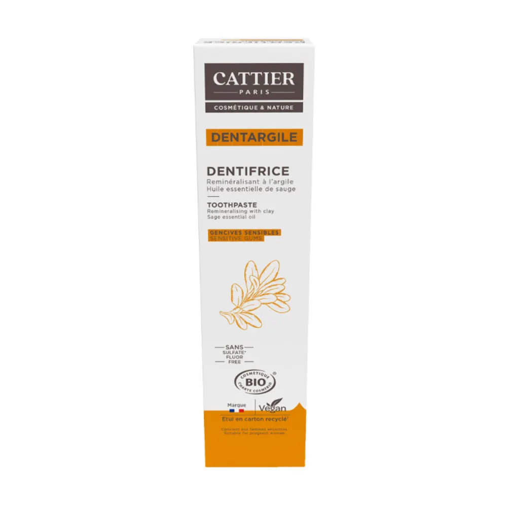 Cattier Dentargile Toothpaste Sensitive Gums 75ml (2.53fl oz)