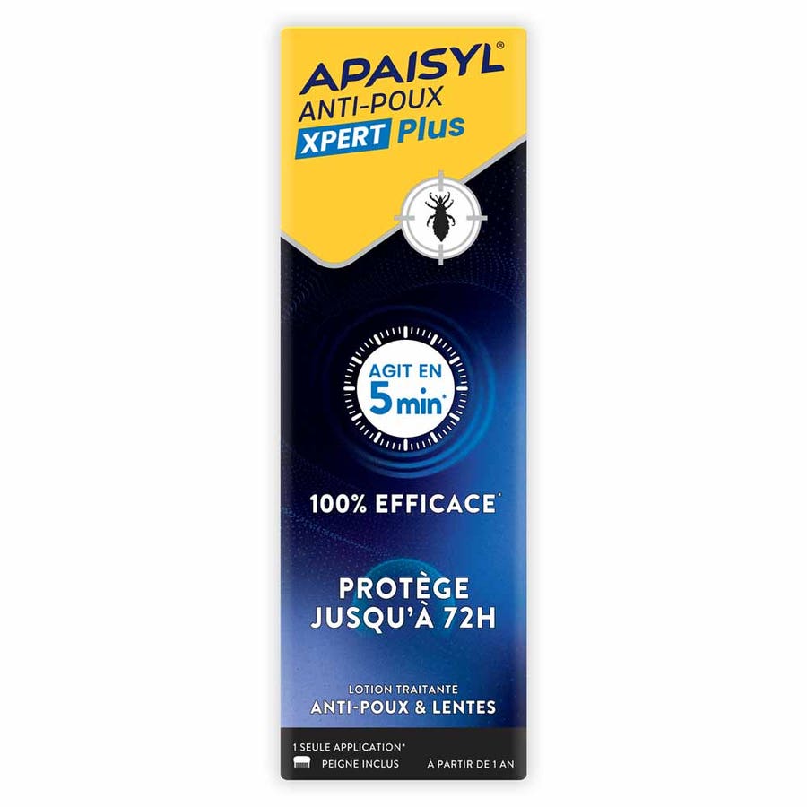 Apaisyl Anti-Lice & Nits Xpert Plus Lotion 100ml (3.38 fl oz)