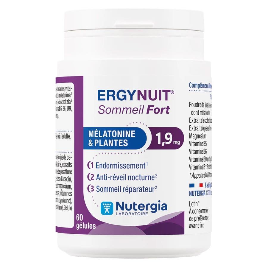 Nutergia Ergynuit Sleep Strength - Melatonin & Herbs 60 capsules