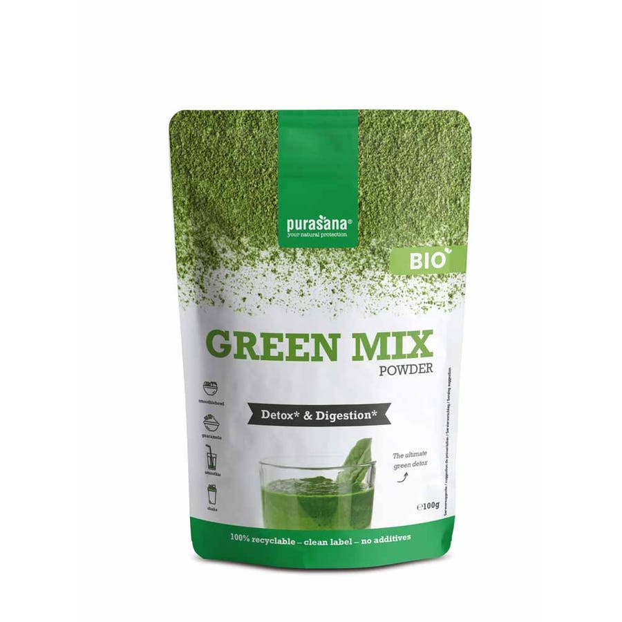 Purasana Green mix powder 100g (3.53 oz)