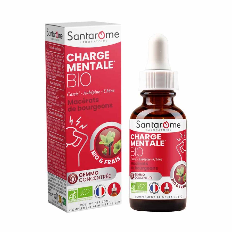 Santarome Gemmo Organic Mental Load Bud Macerate 30ml (1.01 fl oz)