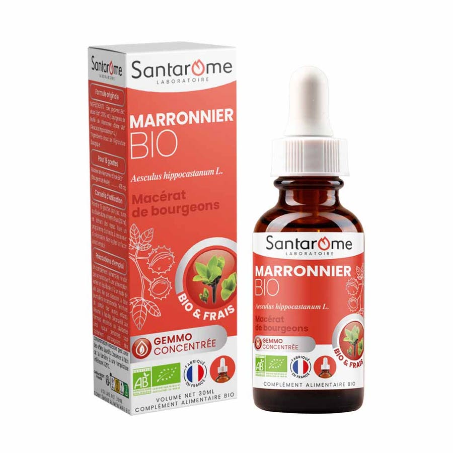 Santarome Gemmo Organic Horse Chestnut Bud Macerate 30ml (1.01 fl oz)