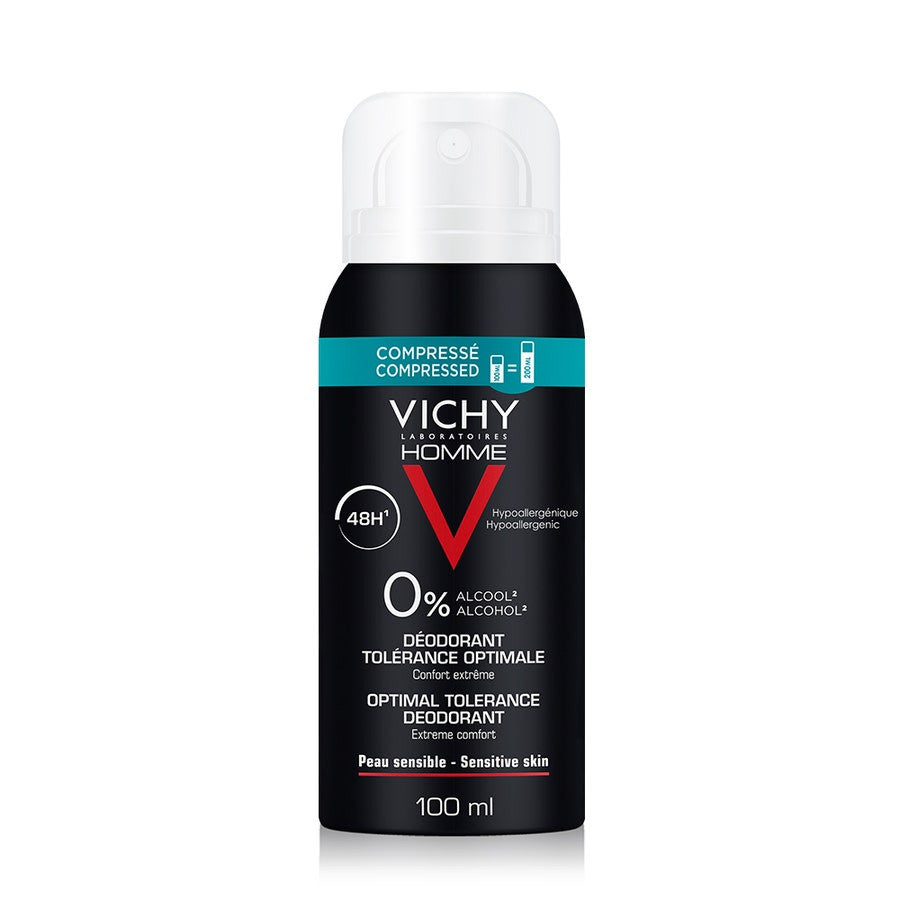 Vichy Deodorants Compressed Spray Optimal Tolerance 48h Sensitive skin 100ml (3.38fl oz)
