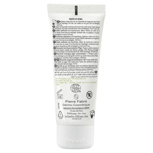 A - Derma Biology AC Global Mattifying Care Anti - Blemish 40ml (1.35fl oz) - FrenchBeautyHub