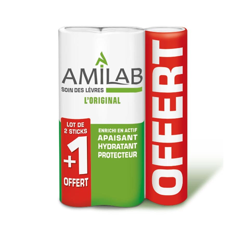 Amilab Lipstick Duo + 1 Free - 3.6 ml x3 (0.10fl oz x3) - FrenchBeautyHub