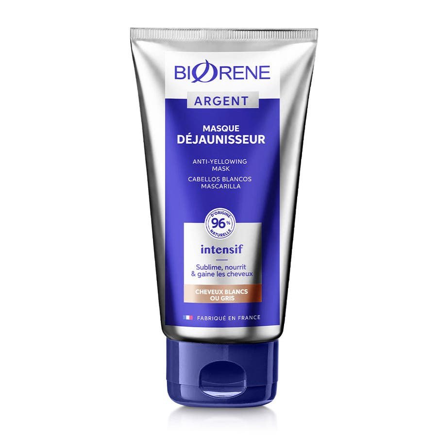 Biorne Silver Dejaunizing Masks Grey and white hair 150ml (5.07fl oz) - FrenchBeautyHub