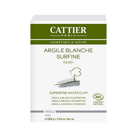 Cattier Organic Supersoft White Clay 200g (7.05 oz) - FrenchBeautyHub