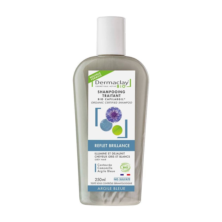 Dermaclay Bio Capilargil Highlight And Shine Shampoo For Blonde White Or Highlighted Hair 250ml (8.45fl oz) - FrenchBeautyHub