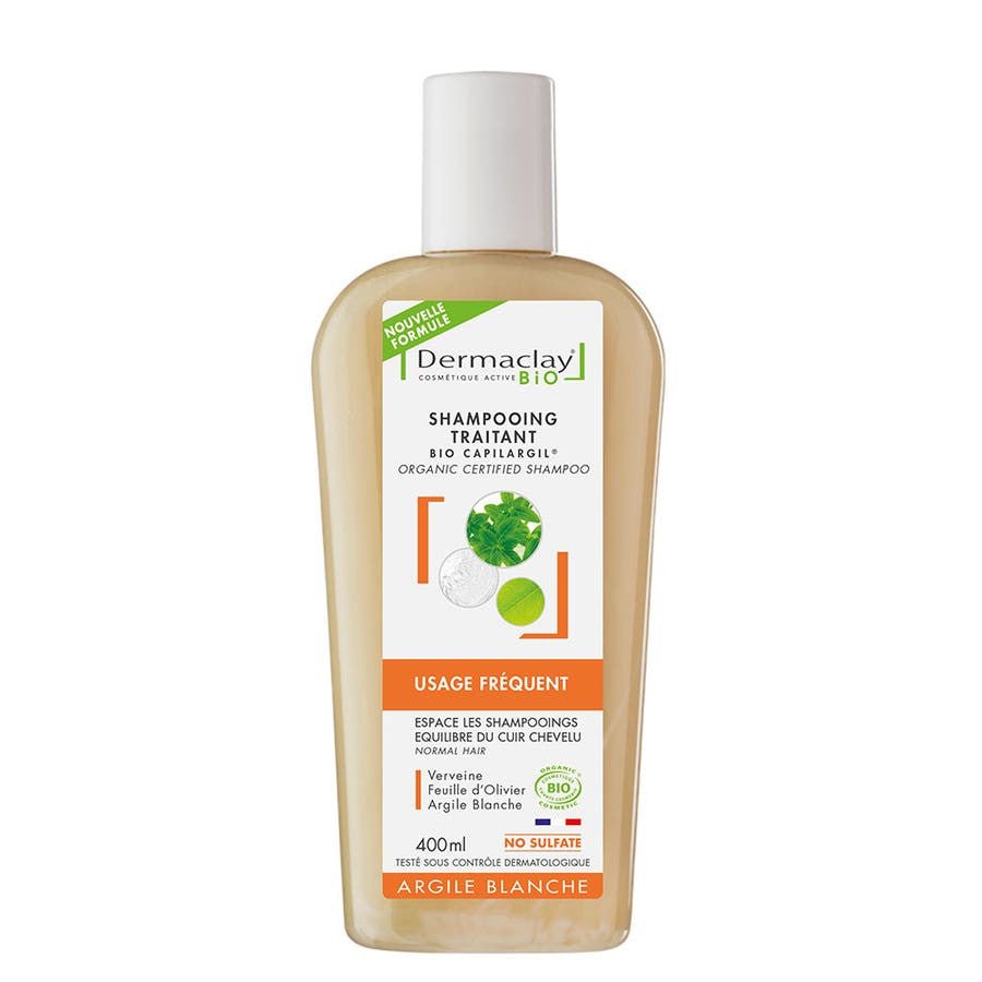Dermaclay Bio Capilargil Shampoo Protection Against Hard Water Cheveux Normaux 400ml (13.52fl oz) - FrenchBeautyHub
