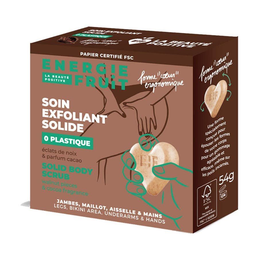 Energie Fruit Solidea exfoliating Care Cocoa Perfumes 54g (1.90 oz) - FrenchBeautyHub