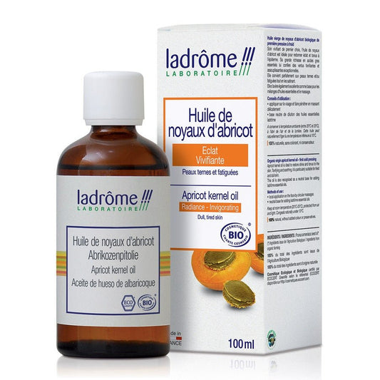 Ladrme Organic Apricot Kernel Vegetable Oil 100ml (3.38fl oz) - FrenchBeautyHub