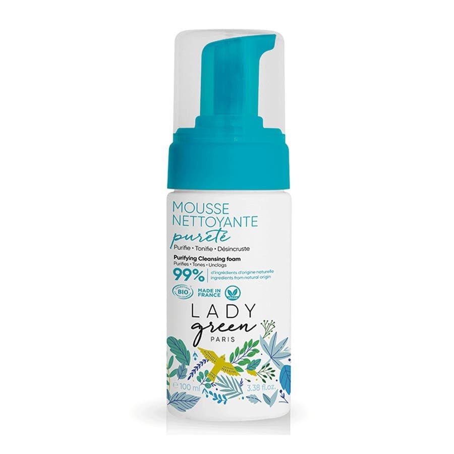 Lady Green Rituel Purete Organic Face Cleansing Foam For Young Skin Peaux normales grasses 125ml (4.22fl oz) - FrenchBeautyHub