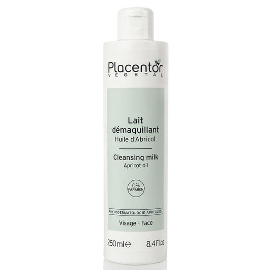 Placentor Vgtal Cleansing Milk With Apricot Oil 250ml (8.45fl oz) - FrenchBeautyHub