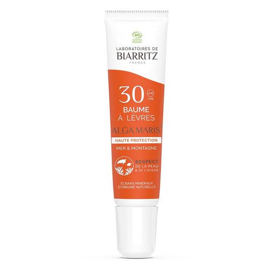 Laboratoires De Biarritz Organic Sun Care Lip Balm High Protection Sea & Mountains SPF30 15ml (0.50fl oz)