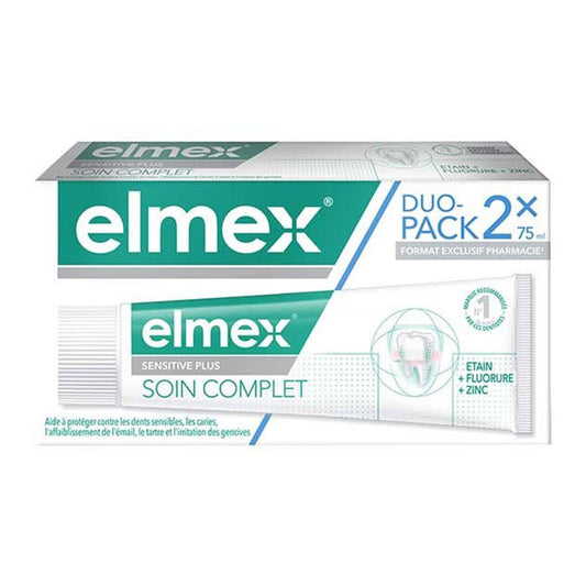 Elmex Sensitive Plus Complete Care Toothpaste 75ml x2 (2.53fl oz x2)