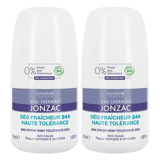 Eau thermale Jonzac High Tolerance 24H Freshness Deodorant 50ml x2 (1.69fl oz x2)