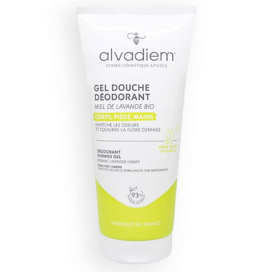 Alvadiem Surgras Shower Gel Deodorant Lavender Honey Organic 200ml (6.76fl oz)