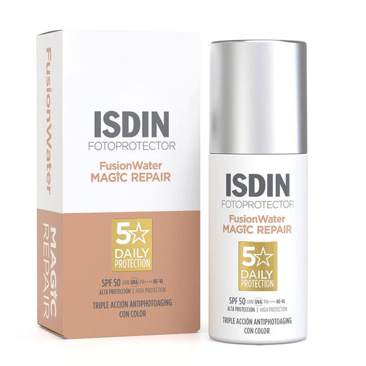 ISDIN Fotoprotector Fusion Water Magic Repair Tinted Sunscreen SPF50 50ml (1.69floz)