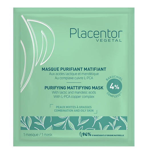 Placentor Végétal Purifying mattifying Masks Combination to oily skin 25g (0.88 oz)
