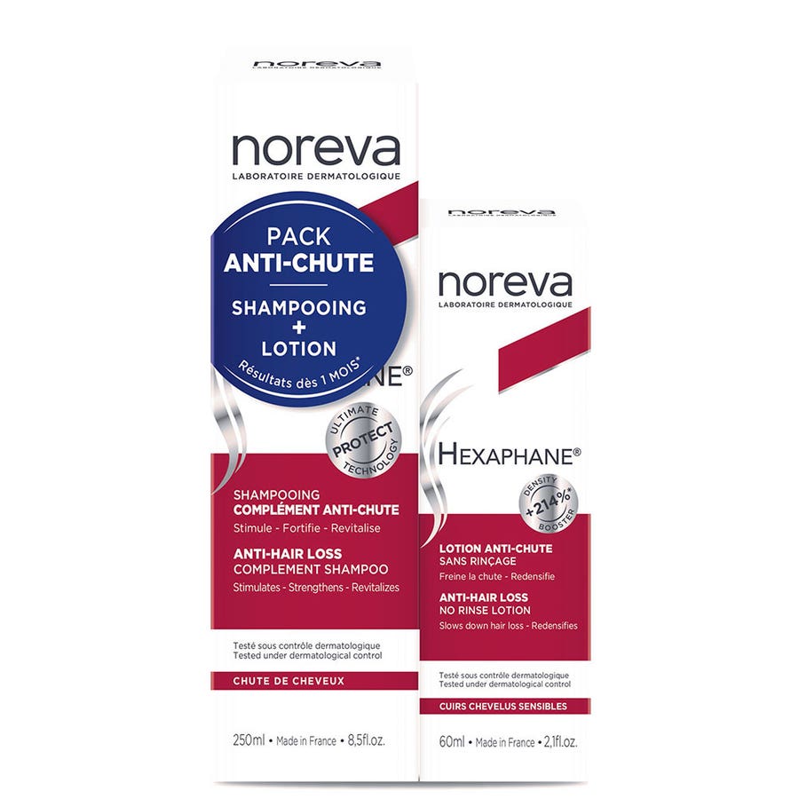 Noreva Hexaphane Anti-Hair Loss Shampoo and Lotion Pack