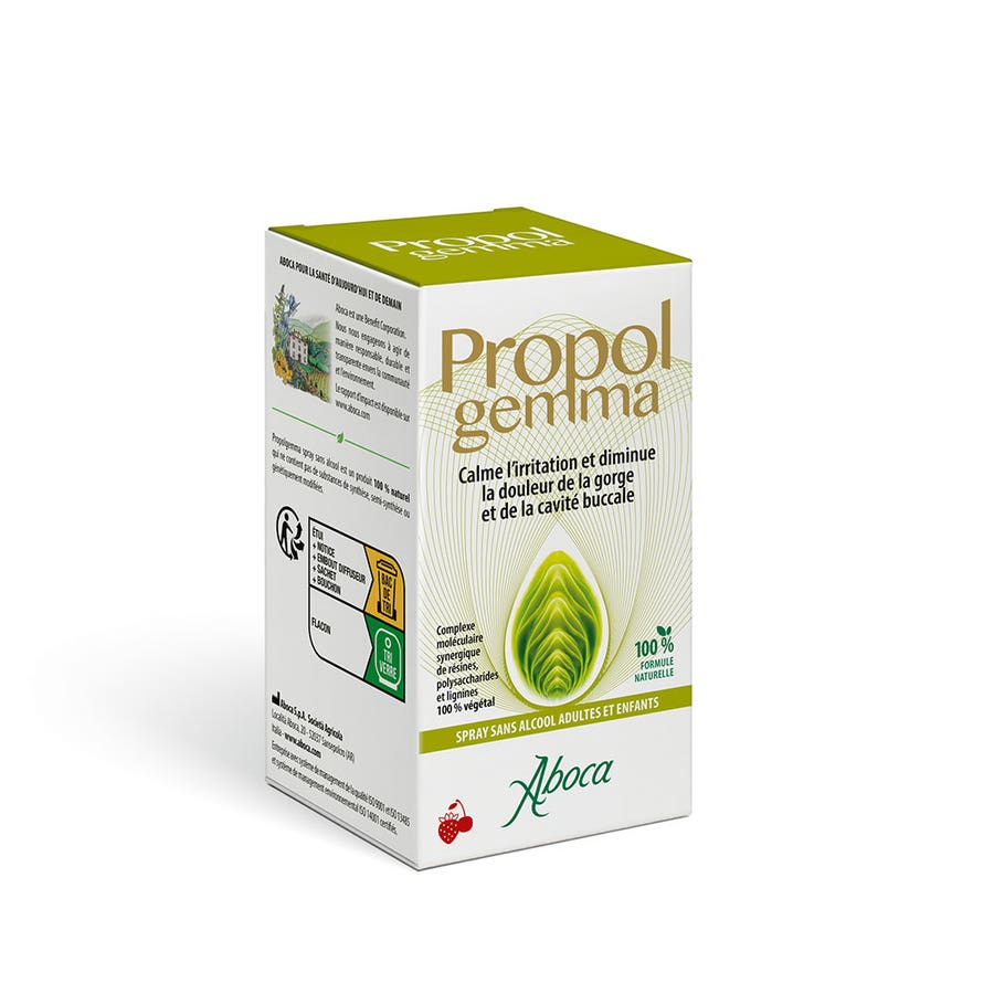 Aboca Propolgemma Sore Throat Spray Red Fruit Flavor 30ml (1.01 fl oz)