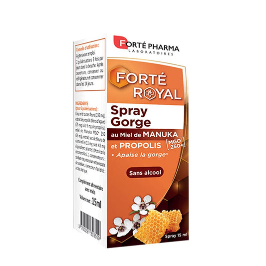 Forté Pharma Forté Royal Manuka Honey & Propolis Throat Spray 15ml (0.51 fl oz)