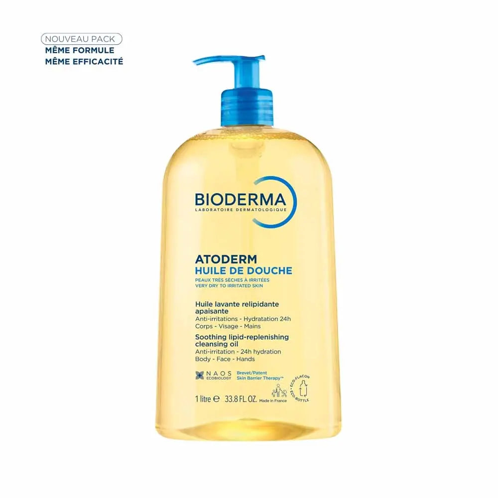 Bioderma Atoderm Ultra-nourishing shower oil Peau très sèches à atopiques 1L (33.81fl oz)