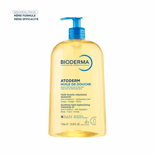Bioderma Atoderm Ultra-nourishing shower oil Peau très sèches à atopiques 1L (33.81fl oz)