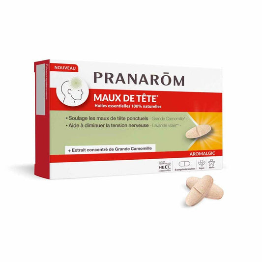Pranarôm Aromalgic Pranarôm Aromalgic Headache 8 Tablets 8 Comprimés 300g (10.58 oz)