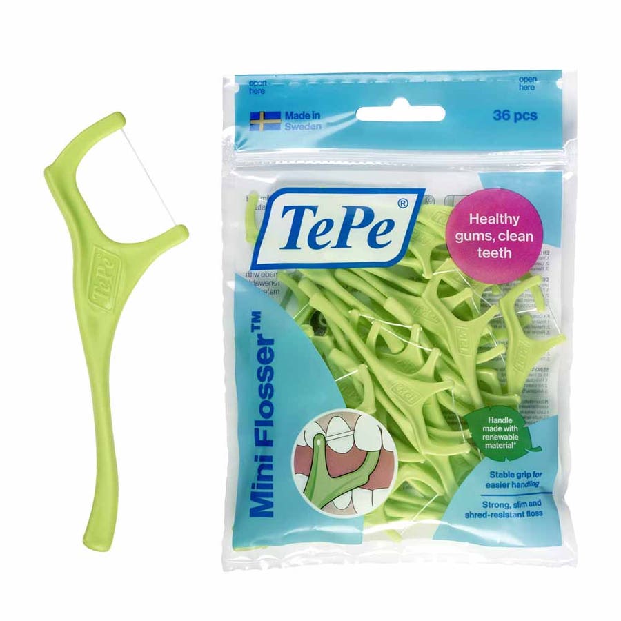 TePe Mini flosser dental floss support 2 x 36 units