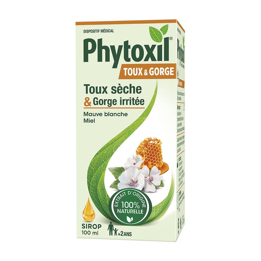 Phytoxil Dry Cough and Sore Throat Syrup 100ml (3.38 fl oz)