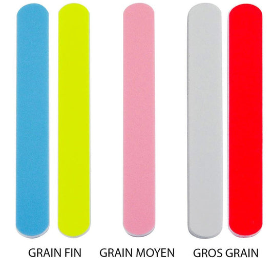 Vitry Mylar Nail File - Assorted Grits, Washable and Durable