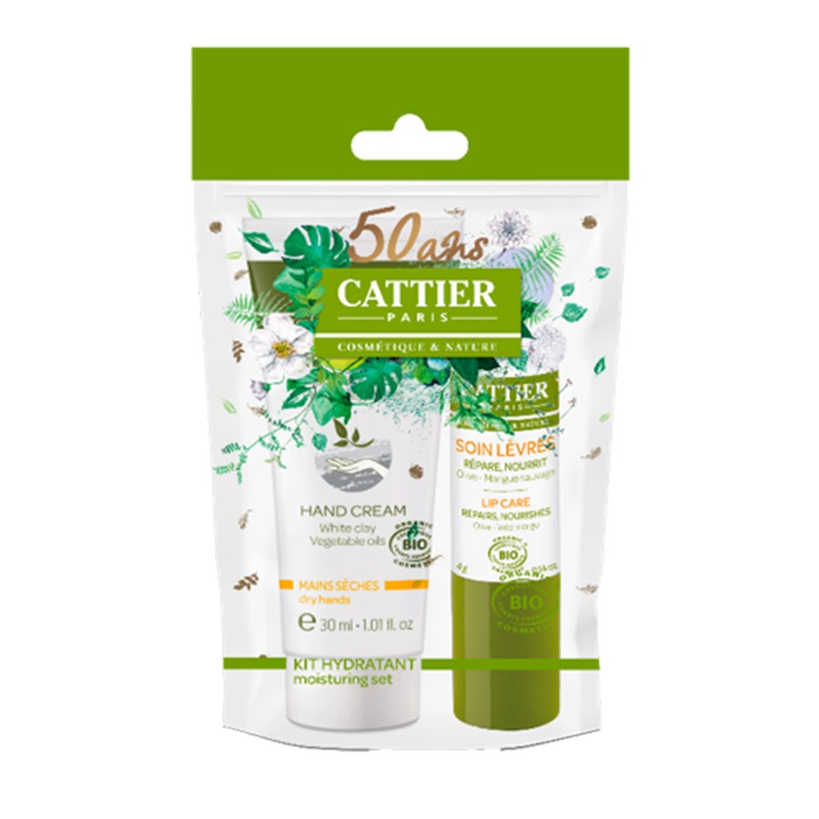 Cattier Organic Hydrating Lip and Hand Kit Cattier|Organic Hydrating Lip and Hand Kit 30ml (1.01fl oz)