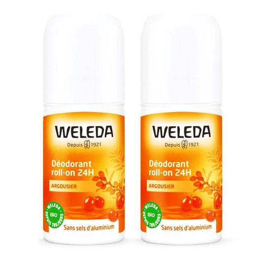 Weleda Sea Buckthorn 24h Roll-on Deodorant 2x 50ml (1.69fl oz)