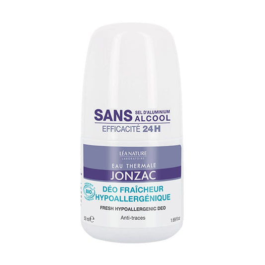 Eau thermale Jonzac Hypoallergenic Organic Anti Perspirant 24 H Roll On  50ml (1.69fl oz)