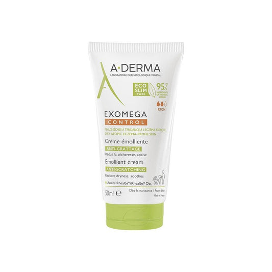 A - Derma Exomega Control Emollient Anti - Scratch Cream - FrenchBeautyHub