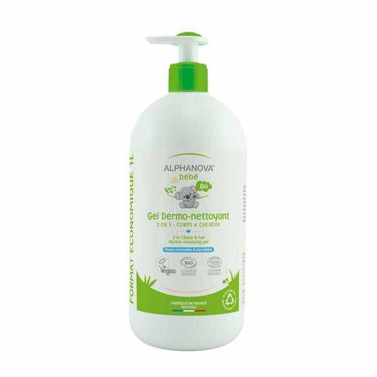 Alphanova Bébé Baby Cleansing Water Visage, Corps & Siège 200ml (6.76fl oz) - FrenchBeautyHub