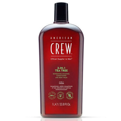 American Crew 3 - in - 1 Tea Tree Shampoo 450ml - FrenchBeautyHub