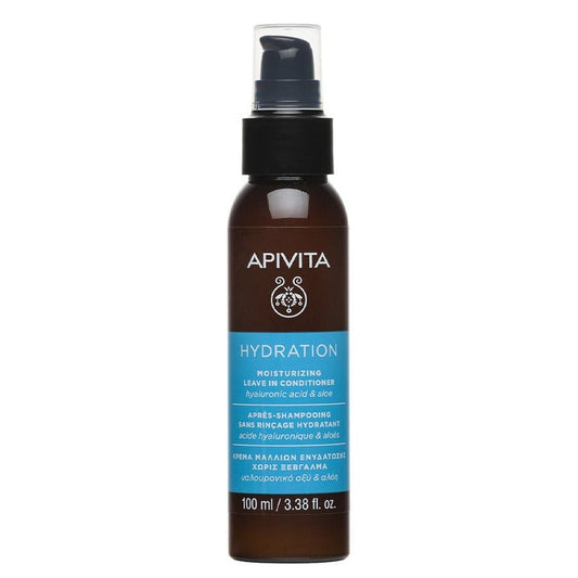 Apivita Hydrating Leave - In Conditioner with Hyaluronic Acid & Aloe Vera 100ml (3.38fl oz) - FrenchBeautyHub