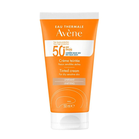 Avène Solar Tinted Cream SPF50+ for Dry Sensitive Skin 50ml (1.69fl oz) - FrenchBeautyHub