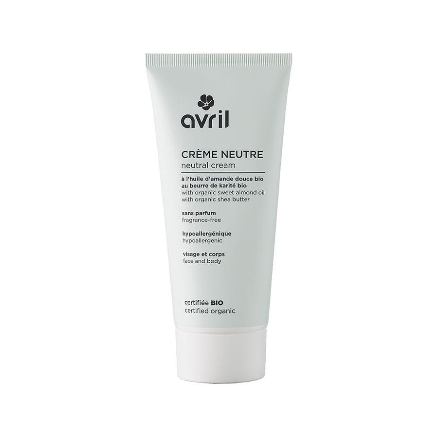 Avril Neutral cream with sweet almond oil and organic shea butter Face and body 200ml (6.76fl oz) - FrenchBeautyHub