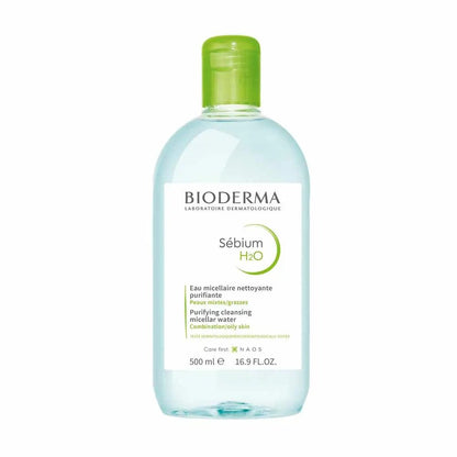 Bioderma Sebium H2O Purifying Cleansing Micelle Solution for Combination to Oily Skin - FrenchBeautyHub