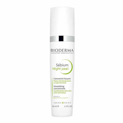 Bioderma Sebium Night Peel for Combination to Oily Skin 40ml (1.35fl oz) - FrenchBeautyHub