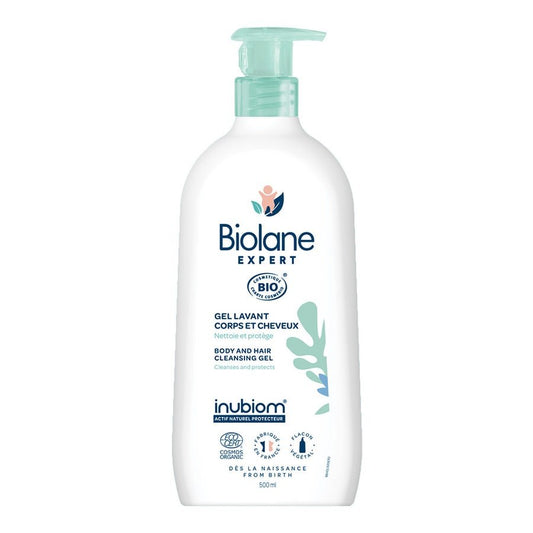 Biolane Expert Washing Gel Body & Hair 500ml (16.91fl oz) - FrenchBeautyHub