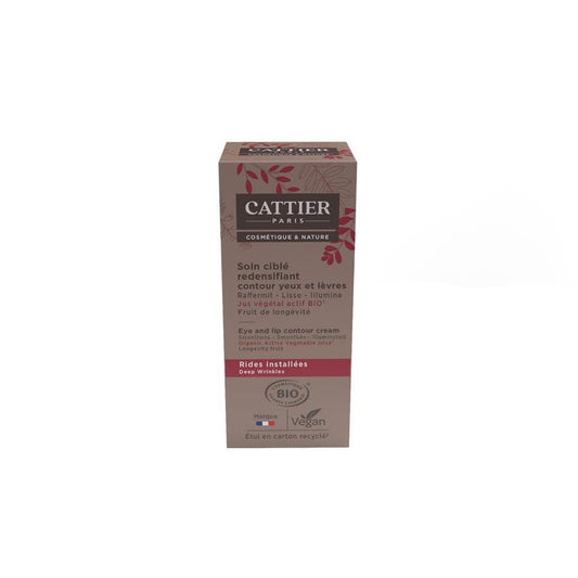 Cattier Organic Eye & Lip Contour Densifying Target Care Rides instales 15ml (0.50fl oz) - FrenchBeautyHub