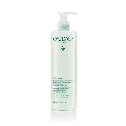Caudalie Vinoclean Gentle Cleansing Milk Face & Eyes 400ml (13.52fl oz) - FrenchBeautyHub