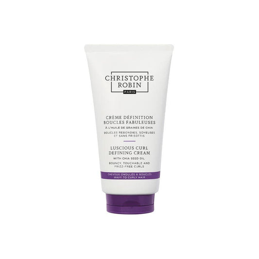Christophe Robin Fabulous Curls Ritual Definition Cream with Chi Seed Oil Wavy to curly hair 250ml (8.45fl oz) - FrenchBeautyHub
