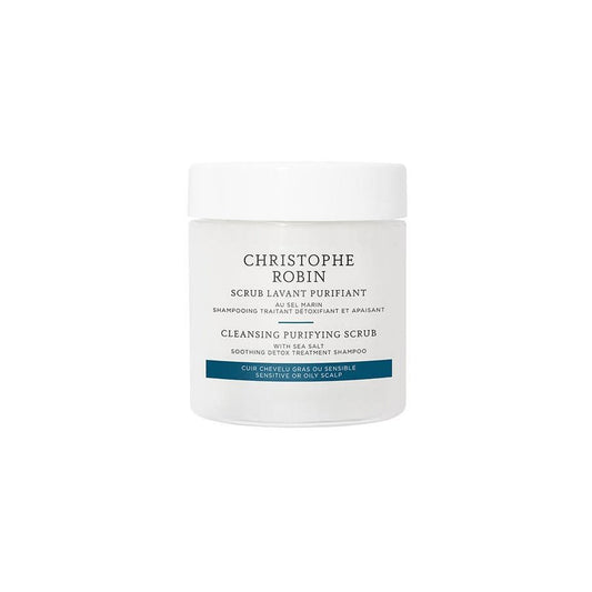 Christophe Robin Purifying Ritual Purifying Cleansing Scrub with sea salt Oily, sensitive scalp 75ml (2.53fl oz) - FrenchBeautyHub